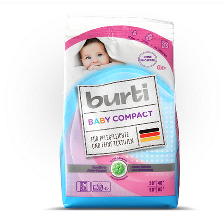 Концентрированный стиральный порошок для детского белья BABY COMPACT