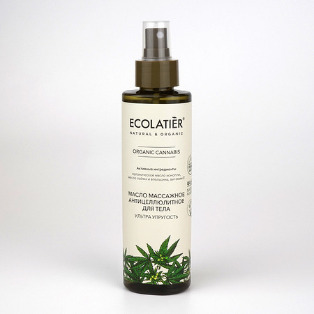 Масло массажное антицеллюлитное для тела Ультра-упругость Серия ORGANIC CANNABIS
