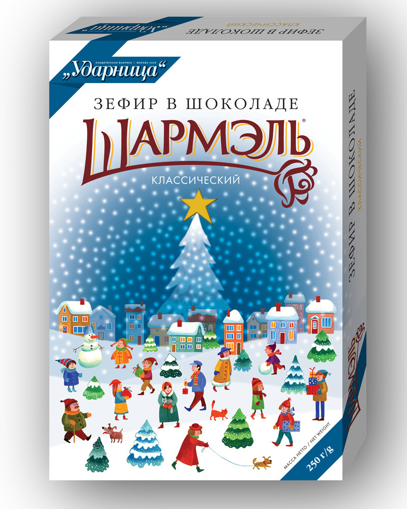 Новогодние сюрпризы обнаружились в зефире в шоколаде