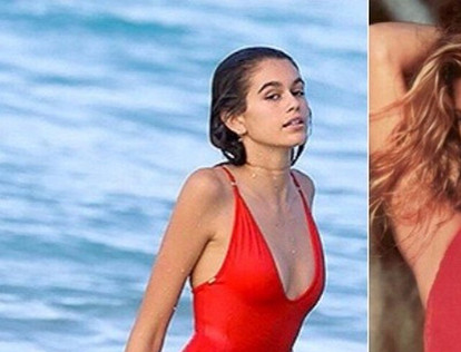 Дочь Синди Кроуфорд повторила знаменитый образ в купальнике