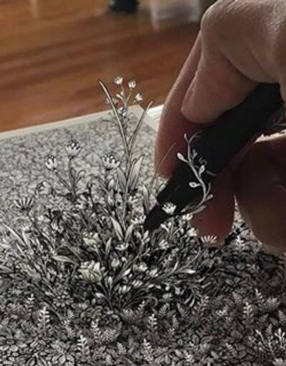 Камбоджийский художник создает необычные объемные рисунки