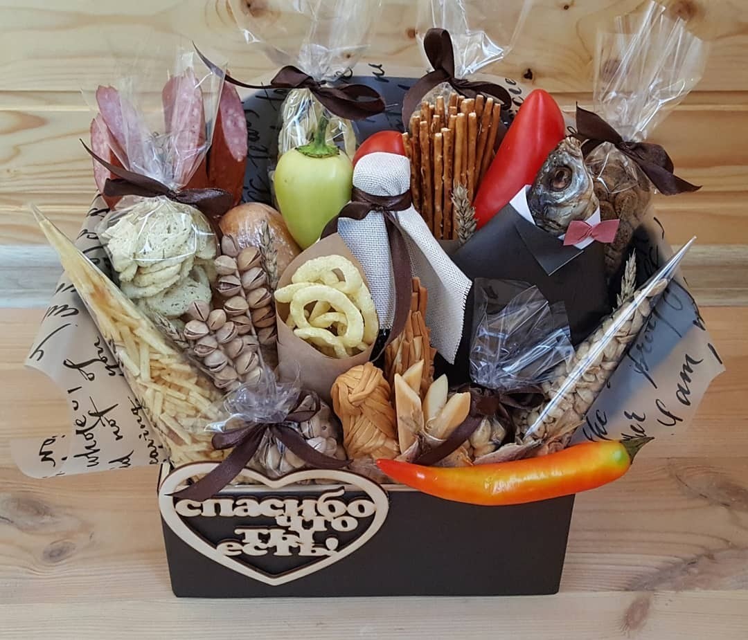 Мужские букеты из продуктов как сделать съедобный подарок