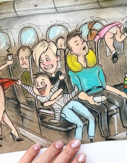 Мама из Ульяновска создает честные рисунки о жизни с двумя детьми