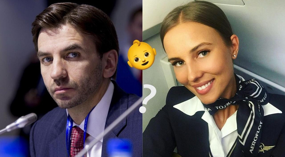 Пользователи Сети гадают, какая будет внешность у ребенка самой красивой стюардессы России и самого сексуального политика