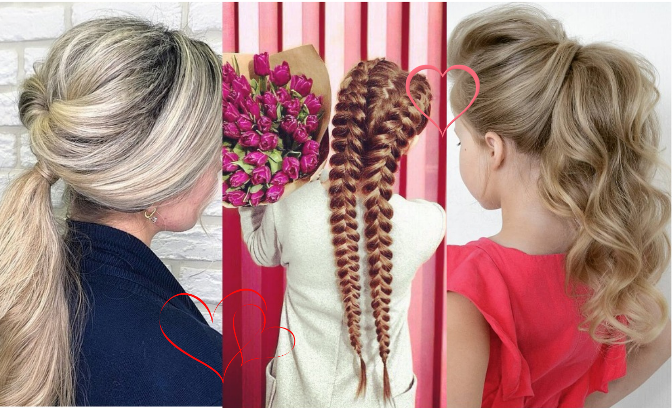 Прически для девочек: интересные идеи для средних волос, 45 фото