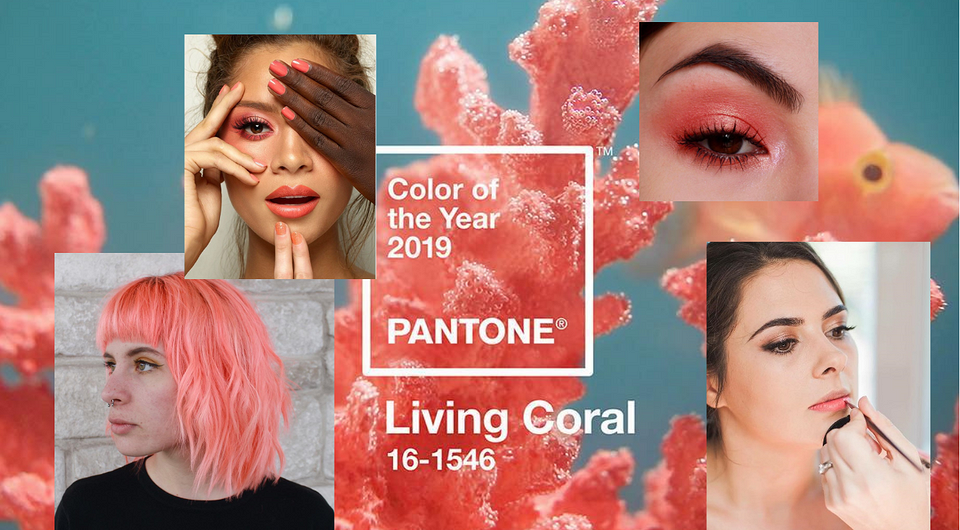 Living coral: как использовать главный цвет 2019 года в макияже, маникюре и прическе