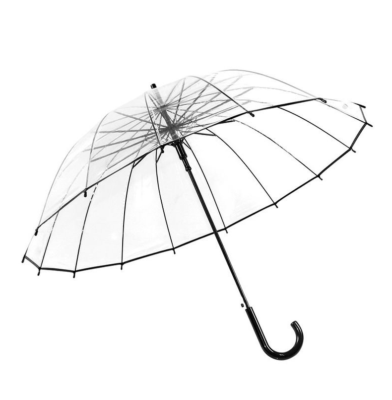 Прозрачный зонт купольной формы