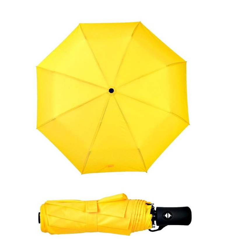 Однотонный яркий зонт