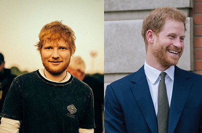 «Мы рыжие! Мы будем бороться!»: принц Гарри встретился с Эдом Шираном (видео)