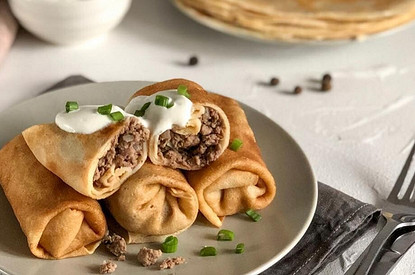 Блины с мясом: 6 классных рецептов начинки (ты не сможешь остановиться)