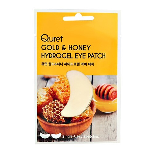 Патчи гидрогелевые с золотом  экстрактом меда Gold&Honey, Quret