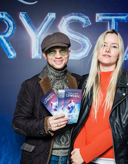 Дмитрий Хрусталев, Роман Костомаров и Наталья Подольская на премьере шоу Цирка дю Солей