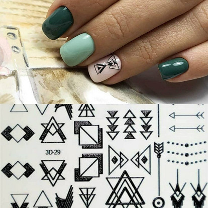 Дизайн ногтей✦Геометрия. Лиса✦Ksana Groza. Nail Art Blog