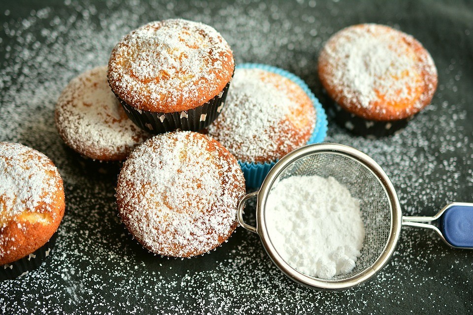 Рецепты кексов с сахарной пудрой