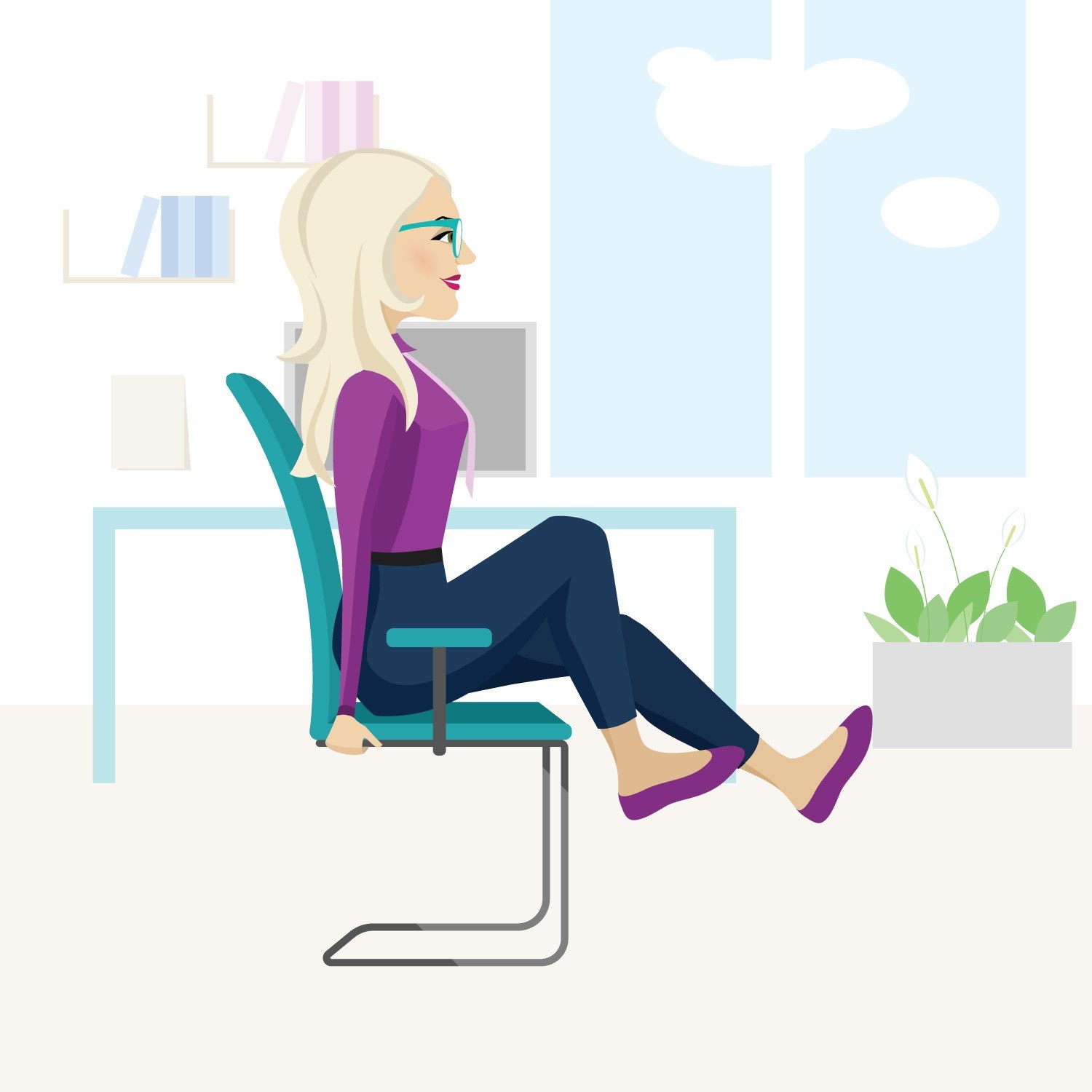 Разминка в офисе: 5 упражнений для тех, кто много сидит за компьютером