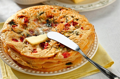 Продолжаем масленицу: рецепт блинов с припеком