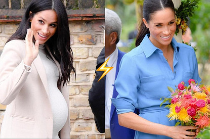 5 самых красивых фасонов платьев для беременных (на примере Меган Маркл)