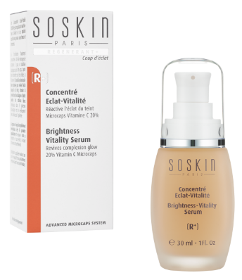 Гель для лица «Сияние кожи» с витамином С 20% Brightness-Vitality Serum, Soskin