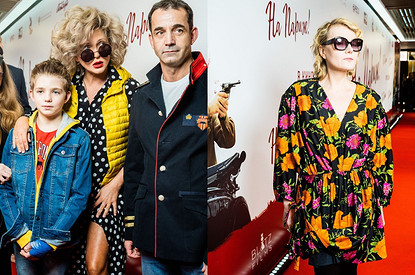 Рената Литвинова, Дмитрий Певцов и Ольга Дроздова на премьере фильма «На Париж»