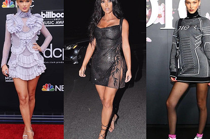 Какие мини-платья выбирают звезды и с чем их носят