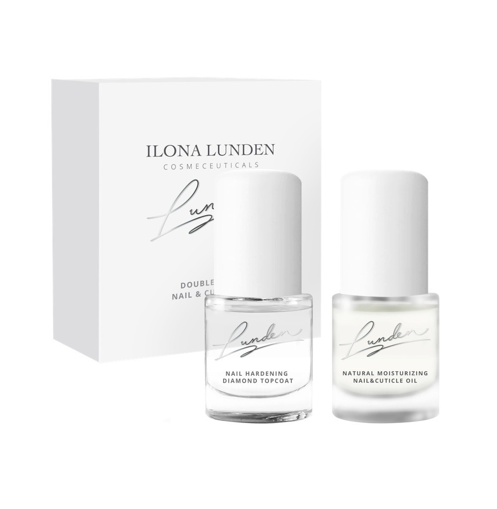 Комплект по уходу за ногтями и кутикулой «Двойной эффект» Nail & Cuticle Kit Double Effect, Ilona Lunden