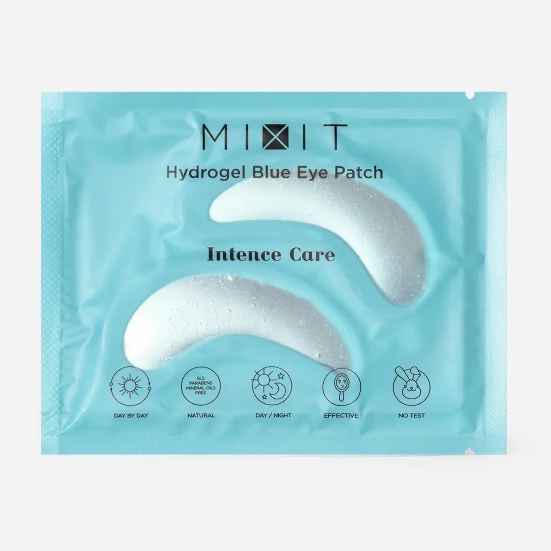 Гидрогелевые патчи для кожи вокруг глаз Hydrogel Blue Eye Patch, Mixit