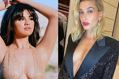 Хейли Бибер случайно попала на презентацию альбома Селены Гомес, посвященного Биберу (видео)