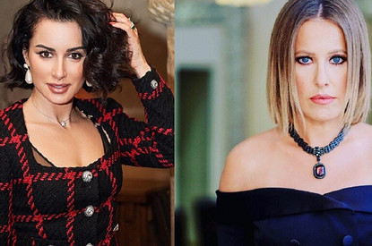 «Лютый фотошоп»: Ксения Собчак вынудила Тину Канделаки показать фигуру без ретуши