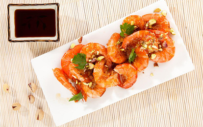 Креветки в меду