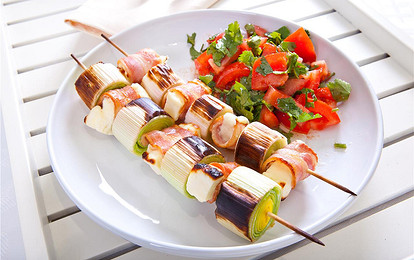 Сыр с луком-пореем