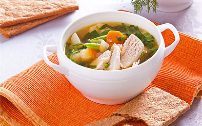Овощной суп с индейкой