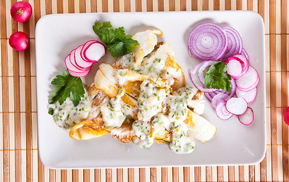 Жареный палтус