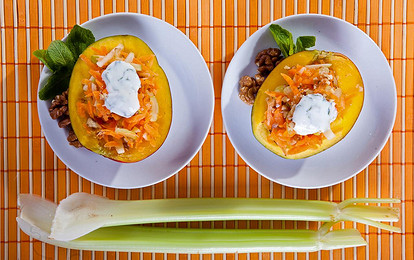 Салат из моркови с яблоками в манго