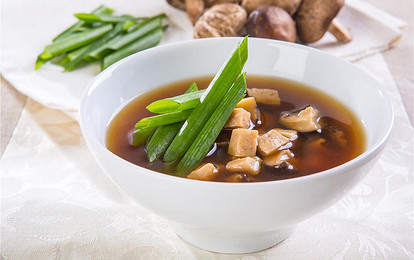 Грибной суп мисо с сыром тофу