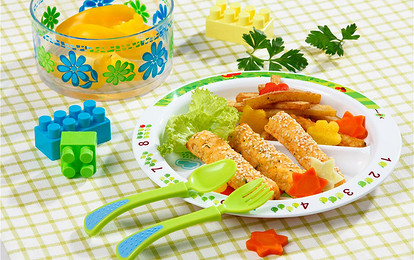 Рыбные палочки с картофелем фри