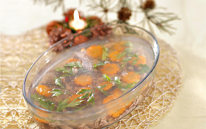 Зимний студень с петрушкой