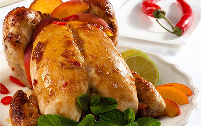 Цыпленок под соусом барбекю