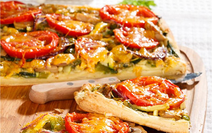  Пирог с помидорами