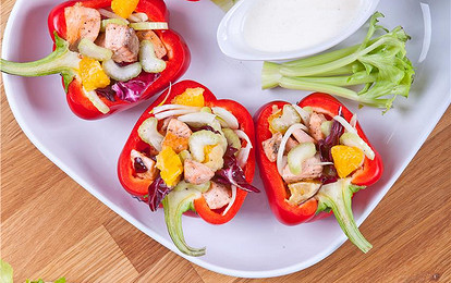 Закуска с лососем