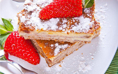 Творожник с орехами