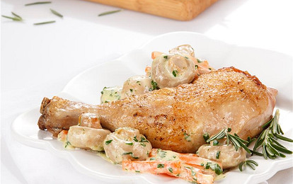 Курица с шампиньонами