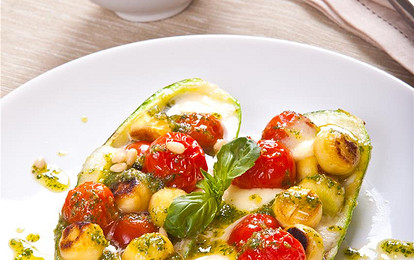 Кабачки с моцареллой