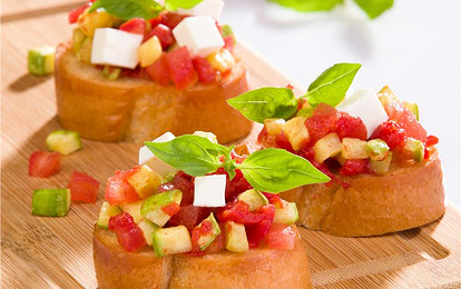 Брускетта с овощами