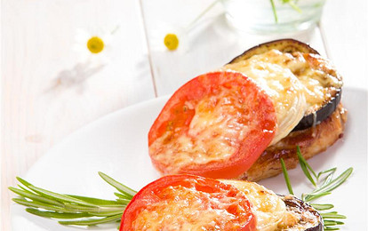 Мясо с баклажанами