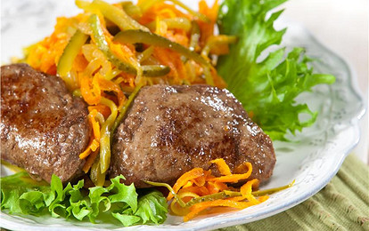 Печенка с корнишонами