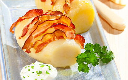 Картофель с беконом