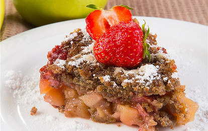 Шарлотка из черного хлеба