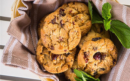 Овсяное печенье с клюквой