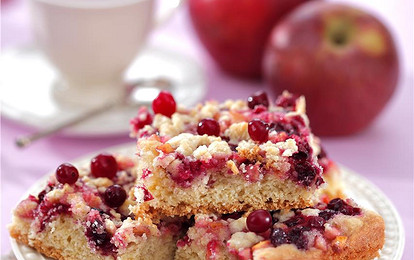 Клюквенный пирог