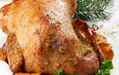 Гусь с яблоками